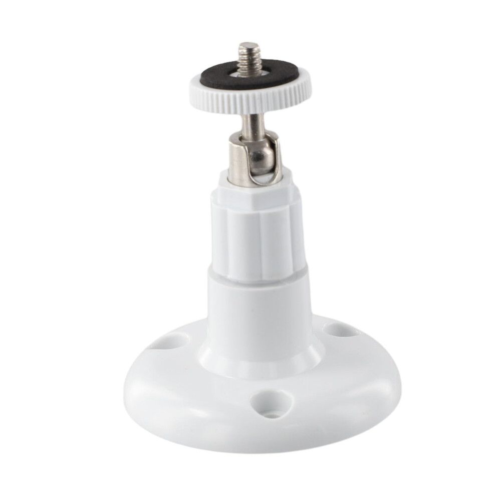 Security Camera Wall Mount 360 Rotation Indoor Outdoor Abs Bracket With Metal Joint White 9092120533354