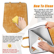 BBQ Blanket Insulated Meat Resting Bag Reusable Foldable Bbq Blanket for Resting Meat to Control Heat Loss and Moisture