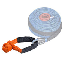 2pcs 1/2 Inch x 22 Inch Car Soft Shackle Rope Tow Rope Off Road Winch Pulley Cable Hook for Off-Road Recovery ATV UTV