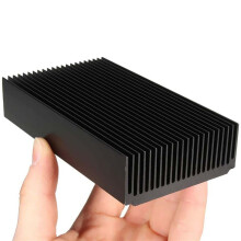 2X Aluminum Large Heatsink 4.72 x 2.72 x 1.06 Inch /120 x 69 x 27 mm Heat Sink Cooling Black Oxide Radiator 22 Fin