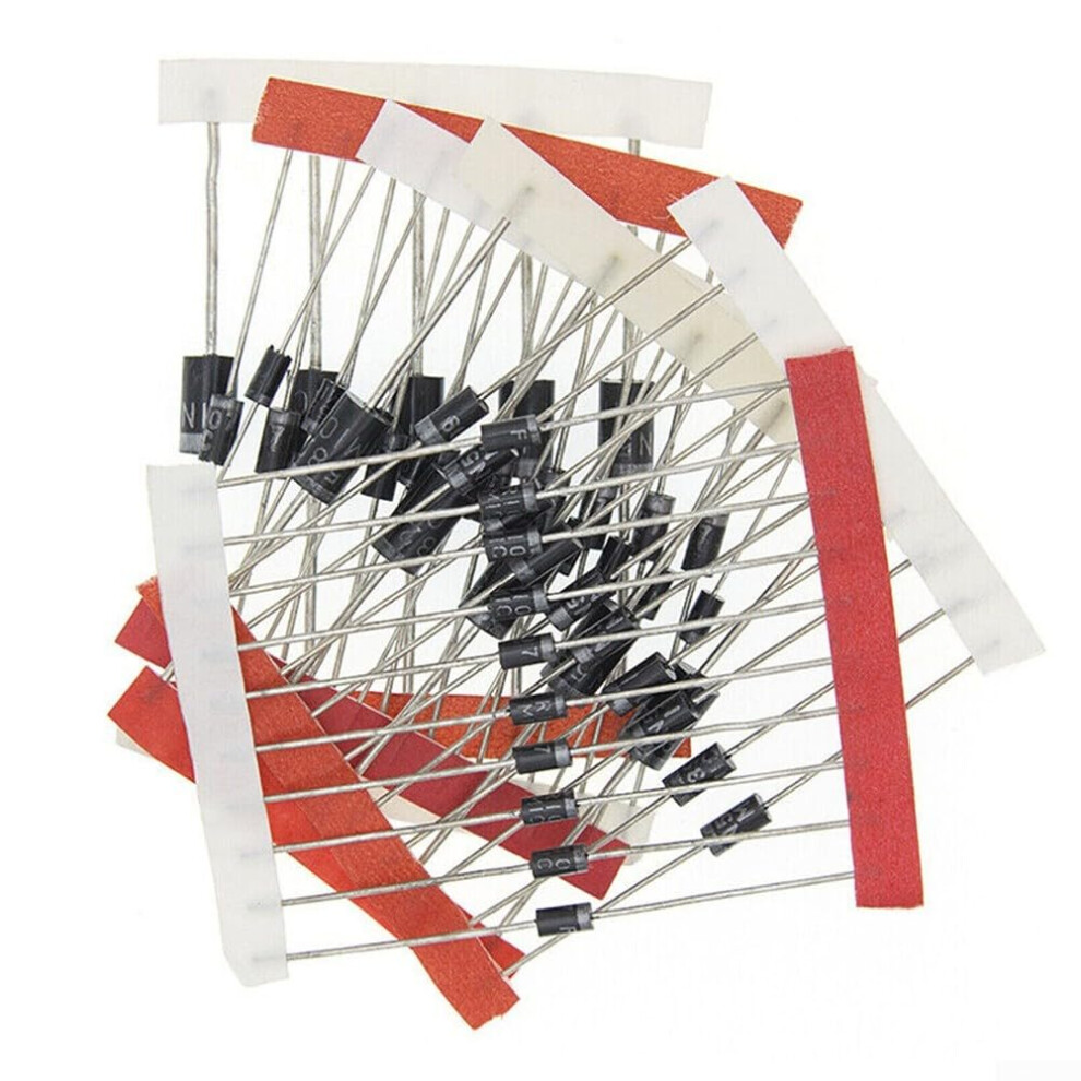 100 Piece Rectifier Diode Kit With 8 Types For Diy Electronics And Current Rectification 9455672033688