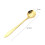Cucharillas de Acero Inoxidable con Forma de Flor, para Postre, Café, Color Dorado, con Diseño  Sakura. 9