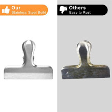 6 Pack Bag Clips,Chip Clips Bag Clips Food Clips,Stainless Steel Chip Clip, Tight Seal Kitchen Clips Clips