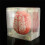 Brain Specimen Coasters Set 3D Organ Brain Artwork Brain Slices Square Acrylic Drinks Table Coaster 2