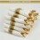 25 Pre Rolled Gold Plastic Silverware - Wrapped Disposable Silverware Set with Forks, Knives, Spoons, White Napkins 3