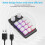 Custom Keyboard Volume Button Knob Programming Macro Gaming Hotswap Keypad Black, 12 Keys 2 Knob 1