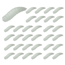100Pzs 1.6Cm Cebo Cresa de Pesca Comida Cebos Blandos Gusanos Noctilucente Luminoso Brillo de Noche