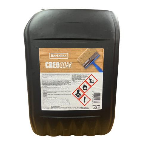 Bartoline Creosoak Oil Based Timber Treatment Light Brown 20 Litre