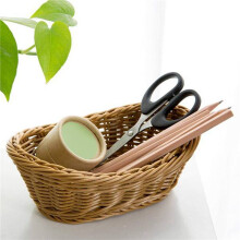Wicker Woven Bread Basket Serving Basket Set of 6,Storage Basket for Food Fruit Cosmetic Storage Table Top and Bathroom
