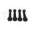 4 Pcs Black Plastic Truck Vehicles Window Winder Crank Handle Levers 2