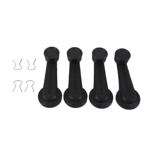 4 Pcs Black Plastic Truck Vehicles Window Winder Crank Handle Levers 1