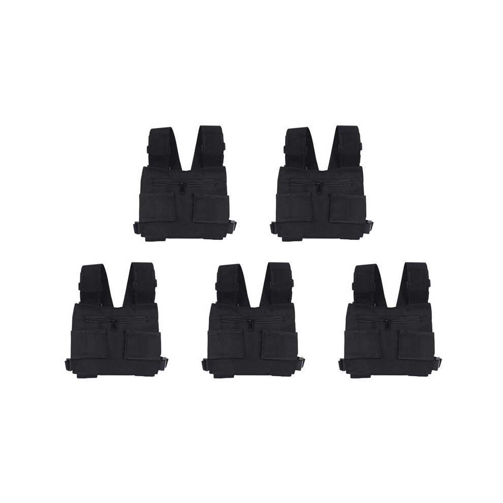 5X Radio Walkie Talkie Chest Pocket Harness Bags Pack Backpack Holster Two W 4712181011473