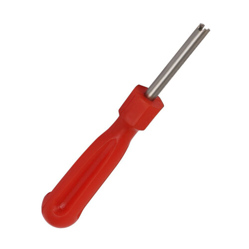 Red Slotted Handle Car Valve Core Change Tool Screwdriver