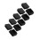 20 pieces Plastic square tube coupling cap plug cap 40 mm x 40 mm black 2