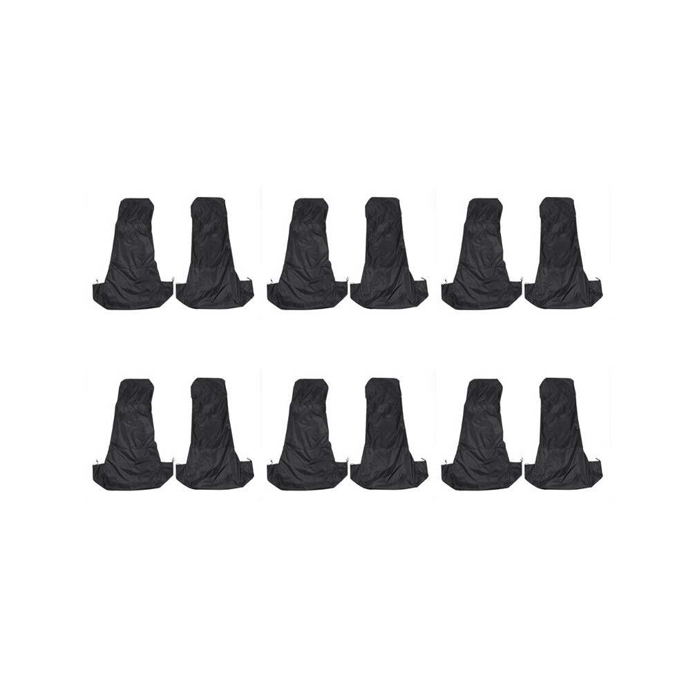 12X Universal Waterproof Nylon Front Car Van Covers Protectors Black 4713089222671