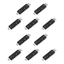 10X 5-In-1 Multifunctional OTG Card Reader Micro- / Card / USB Reader Support TF Android Type-C Phone Universal