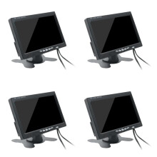4X TV 7 Inch HD Monitor 800X480 Portable Car LCD Screens DVD/CMMB Two Input for Passenger Cars Trucks