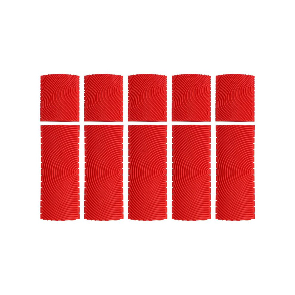 10Pcs 3 Inch 6 Inch Imitation Wood Grain Paint Roller Brush Wall Painting Tool Sets Wall Texture Art Painting Tool Set 6033079450784