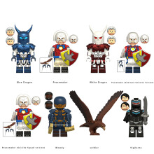 8PCS DC Marvel Superheroes Peacemaker Vigilante Minifigures Set Children's Toys Building Blocks Fit Lego
