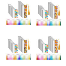 120 Pièces Séries Marque-Pages Vierges de Sublimation, Produits Vierges de Sublimation Bricolage Marque-Page Projets D'Artisanat Sublimation Double