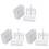 2 in 1 White 72 Pieces Microscope Slides Staining Rack Dish Set 1