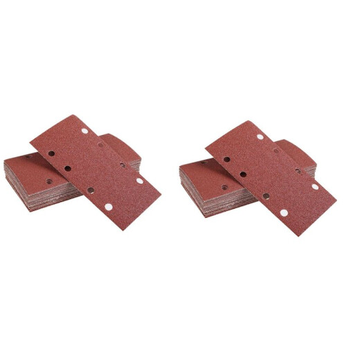 60Pcs Square Sandpaper Sanding Paper Sheet 95X185mm Sander Hook Loop Disc Abrasive Tools for Wood Polishing Tools 1
