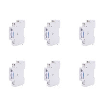 6X SUL180A 15 Minutes Mechanical Timer 24 Hours Programmable Din Rail Relay Measurement Analysis Instruments