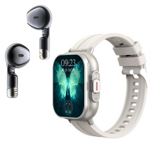 Smartwatch with Builtin Wireless Earbuds, 2 in 1 Fitness Tracker, HD Touch Screen, Bluetooth 5.3