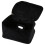 New Zipper Cosmetic Storage Make  Bag Handle Train Case Purse-L black 3