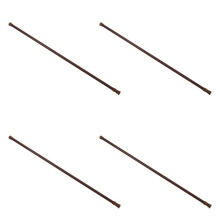 4X Extendable Telescopic Spring Loaded Net Voile Tension Curtain Rail Pole Rods,70-120cm,Wood Color
