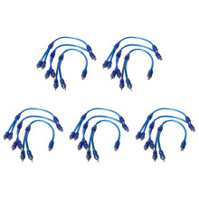 15 Stk. Audio-Anschluss für 1 Cinch-Buchse Auf 2 Cinch-Adapter-Verteilerkabel