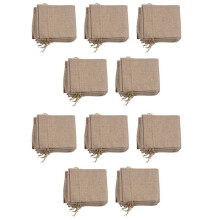 100 Stücke Jute Wein Taschen, 14 x 6 1/4 Zoll Hessischen Weinflasche Geschenk Taschen mit Kordelzug