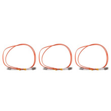 3pcs 1M Jumper Cable Duplex Multimode LC-LC LC to LC Fiber Optic Optical Patch Cord