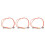 3pcs 1M Jumper Cable Duplex Multimode LC-LC LC to LC Fiber Optic Optical Patch Cord 1