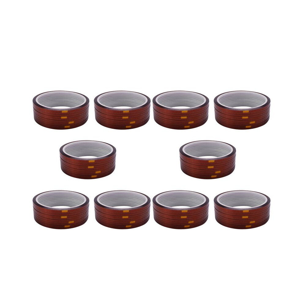 100 Rolls 33Mx3mm Heat Resistant Heat Temperature Adhesive Tape Sublimation Mug Tape,Brown Color 6033972789158