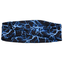 Gym Sports Absorbent Sport Sweat Headband Elastic Sweatband For Men And Women Yoga Hair Bands Sweat Bands—Blue