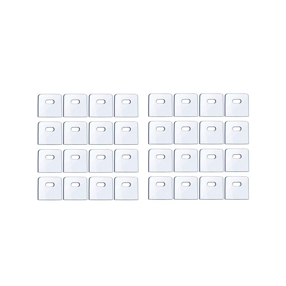 32 Set/ 64 Pieces Clear Vertical Blind Repair Tabs, Vertical Blind Repair Vane Savers, Vertical Blinds Replacement Slats 6033073655215
