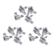 3-Way End Corner Bracket Connector for T Slot Aluminum Extrusion Profile 2020 Series (Pack of 12, with Screws)