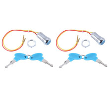 2X Interruttore di Avviamento Universale Bloccaggio Un Chiave Fili Accensione Accensione Chiavi per Bici Elettriche E-Bike