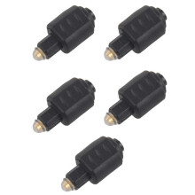 5X Optical Audio Adapter 3.5MM Female Jack to Digital Toslink Male Plug for Amplifier