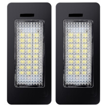 Pair Error Free 24 3528 LED License Plate Light Lamp for E39 E60 E61 E90 5 Series