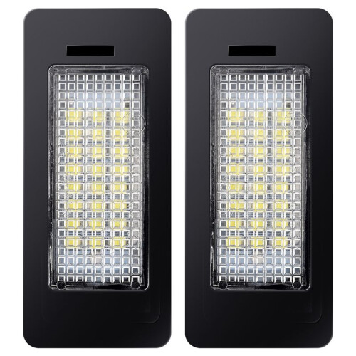 Pair Error Free 24 3528 LED License Plate Light Lamp for  E39 E60 E61 E90 5 Series