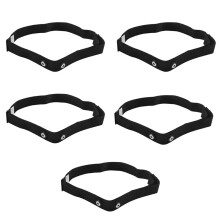 5X Fascia Toracica per Polar Wahoo per Cardiofrequenzimetro Wireless Sportivo,Nero