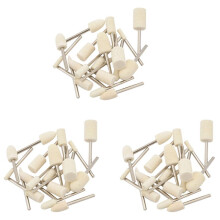 60PZ Lana Feltro Montato Mandrino Lucidatura Ruote Lucidanti Molatura Punte Testa Smerigliatrice Lucido Orologio Gioielli Accessori per Utensili