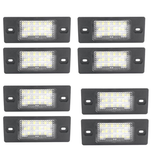 8Pcs No Error LED Number License Plate Light for  5 Touring    Cayenne