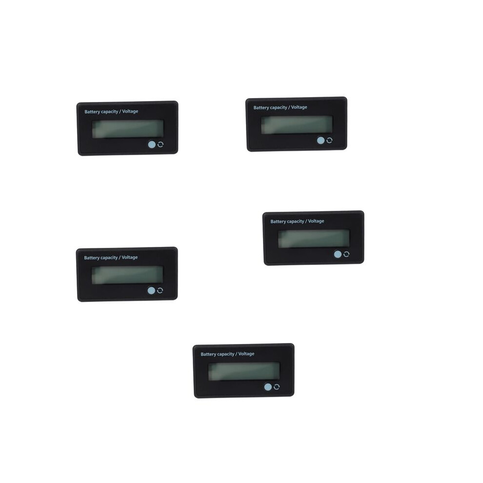 5X 12V 24V 36V 48V Battery Meter, Battery Capacity Voltage Indicator, Lead-Acid & Lithium Ion Battery Charge Discharge 4713802283279