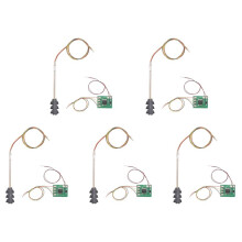5X 3 Color Traffic Light Signals Ho Oo Scale Model 6LED for DIY Sand Table Crossing Street Construction Railway Two Side