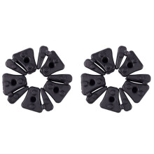 10x Motorrad Hinter Rad Dämpfer Set Schwarz Hinter Rad Dämpfer für VT750 C CD Shadow Ritzel Gummi Motorrad Zubehör