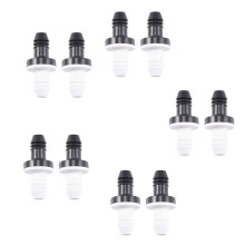 10 pezzi 3/8 pollici 10 mm in linea ABS unidirezionale valvola di non ritorno 'acqua per gas combustibile aria liquida