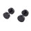 Earrings Steel False Spreader Black 6mm 4